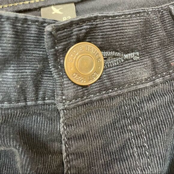 Eddie Bauer Boyfriend Relaxed Dark Blue Corduroy Pants, Size P2-EU - Picture 6 of 16